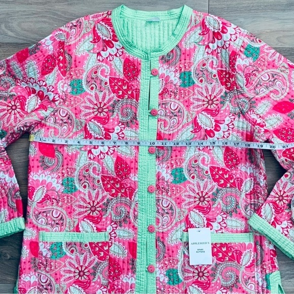 APPLESEED'S Floral Reversible Quilted Kimono Jacket - Picture 3 of 6